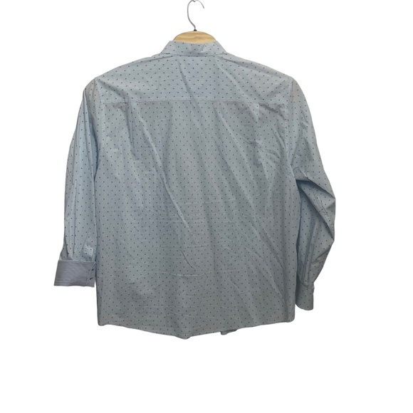 Tommy Bahama XXL 100% Cotton‎ Long Sleeve. Button Up Light BLue Print Flip Cuff - Picture 7 of 7